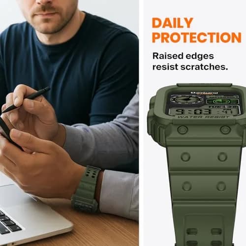amBand Compatible with Apple Watch 42/44/45mm | Rugged Military Shockproof Band for iWatch Series 1-9 & SE thumbnail 4