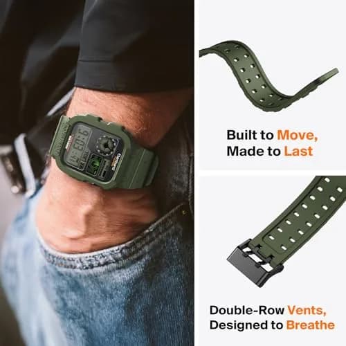 amBand Compatible with Apple Watch 42/44/45mm | Rugged Military Shockproof Band for iWatch Series 1-9 & SE thumbnail 6