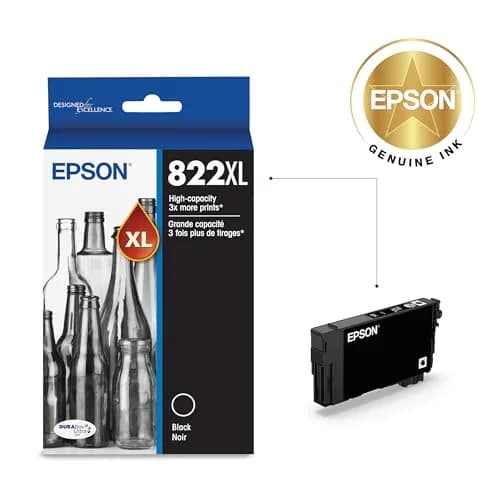 Epson 822XL High Capacity Black Ink Cartridge T822XL120-S | 1200 Pages Yield thumbnail 2