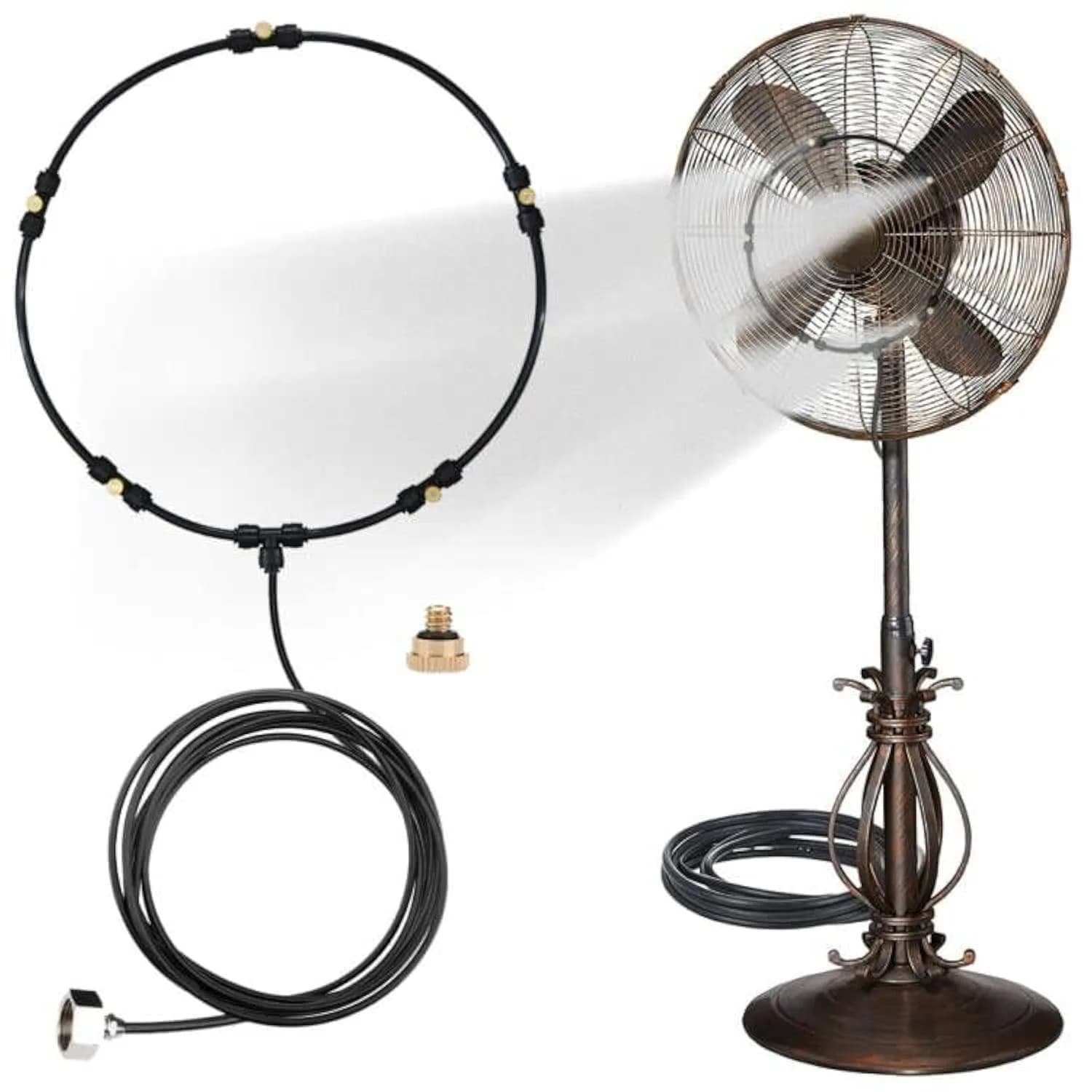 LANDGARDEN Outdoor Misting Fan Kit 5.9M (19.36FT) | Cools Patios in Indian Summer Heat - main product image