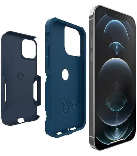 OtterBox Commuter Series Case for iPhone 12 & 12 Pro - Blue | Impact-Absorbing Dual-Layer Design thumbnail 3
