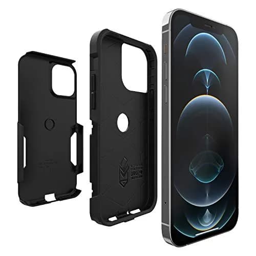 OtterBox Commuter Series Case for iPhone 12 & 12 Pro - Black | Slim & Tough, Pocket-Friendly, with Port Protection thumbnail 4