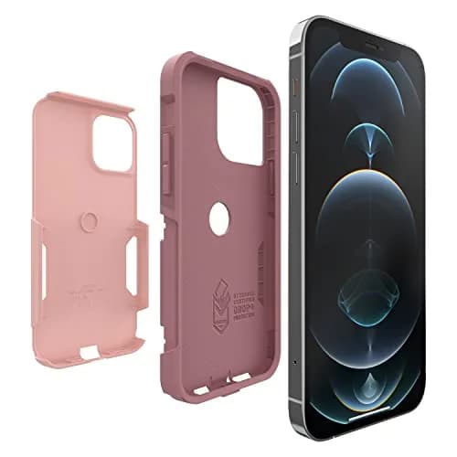 OtterBox Commuter Series Case for iPhone 12 & 12 Pro - Pink Salt/Blush | Slim & Tough, Pocket-Friendly thumbnail 4