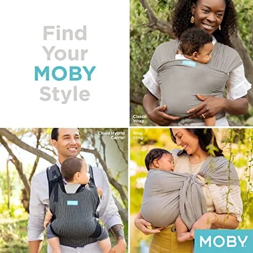 Moby Baby Wrap Carrier Element for Newborns to Toddlers (8-33lbs) | Ultra Lightweight & Adjustable thumbnail 9