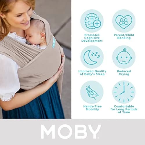 Moby Baby Wrap Carrier Element for Newborns to Toddlers (8-33lbs) | Ultra Lightweight & Adjustable thumbnail 3