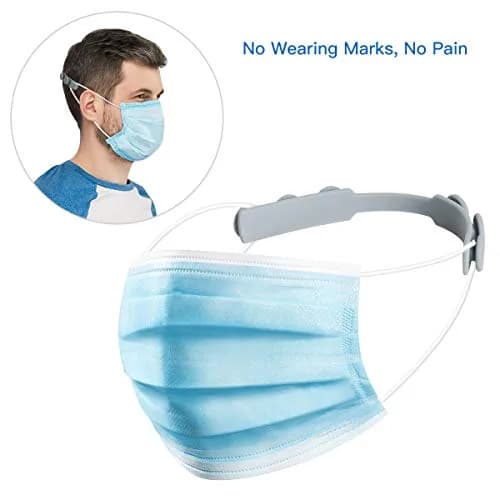 WHATOOK Silicone Mask Extender Strap 6pcs | Adjustable Ear Saver for Masks, Protect Ears, Back of Head (6 Count Pack) thumbnail 5