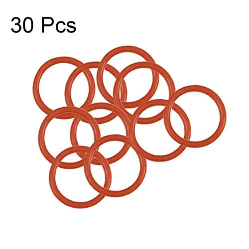 uxcell Silicone O-Ring, 10mm OD, 8mm ID, 1mm Width | Wide Temperature Range, High Resistance thumbnail 3