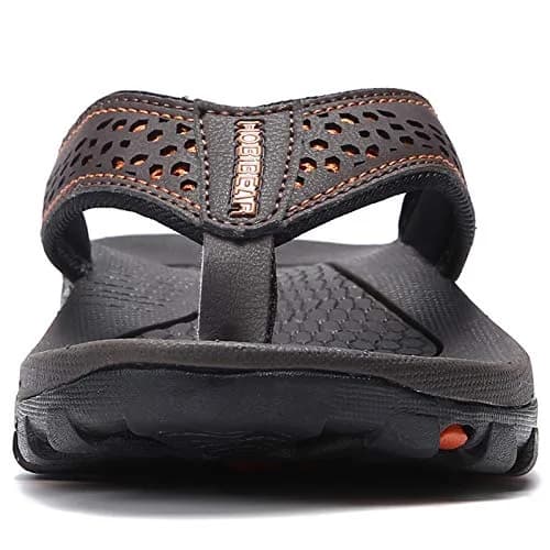 GUBARUN Flip Flops for Men Thong Sandals Lightweight Shoes for Outdoor and Indoor (Brown 16) | Comfortable & Durable thumbnail 2
