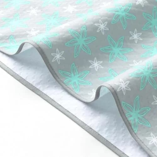 Moonsea Green Flower Splat Mat 106.7cm x 116.8cm (42x46 Inch) | Waterproof & Machine Washable Floor Protector thumbnail 3