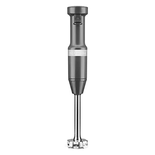 KitchenAid Variable Speed Corded Hand Blender KHBV53, Charcoal Grey | 180W Power for Smoothies & Soups thumbnail 1