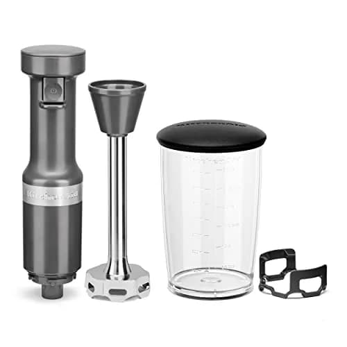 KitchenAid Variable Speed Corded Hand Blender KHBV53, Charcoal Grey | 180W Power for Smoothies & Soups thumbnail 3