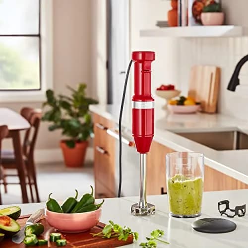 KitchenAid Variable Speed Corded Hand Blender KHBV53, Empire Red | 180W 1.0L (33.8 Fl Oz) thumbnail 4