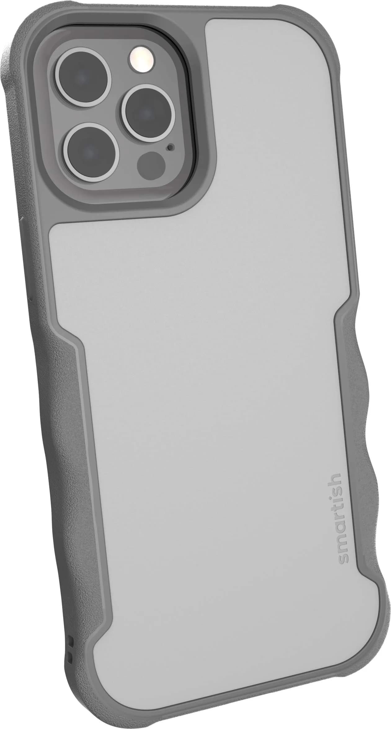 Smartish Gripzilla MagSafe Case for iPhone 12 Pro Max | Heavy Duty Impact Protection — Gray Area