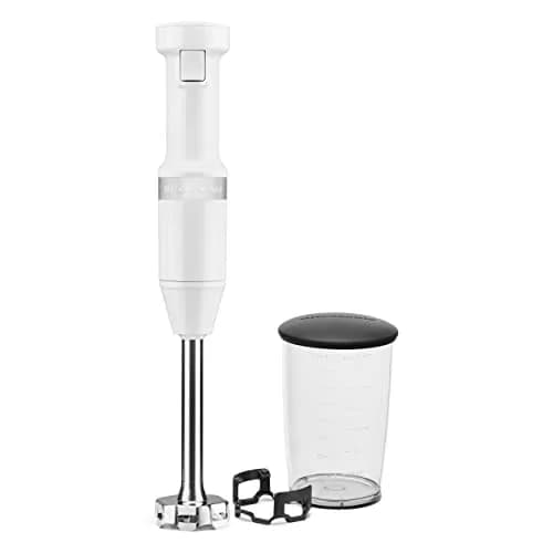 KitchenAid Variable Speed Corded Hand Blender KHBV53 White 180W (0.24 Gallon) | Blends Smoothies, Soups, Sauces thumbnail 2