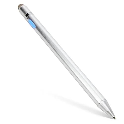 BoxWave AccuPoint Active Stylus for Lenovo ThinkPad X13 | Ultra-Fine 2mm Tip, 12H Battery, Metallic Silver thumbnail 2