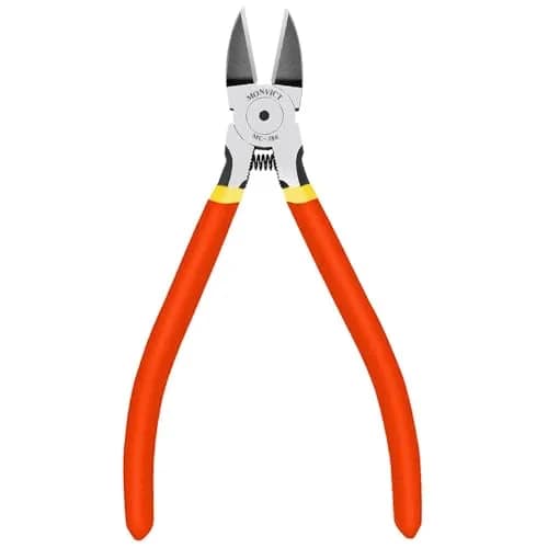 MONVICT 6 Inch Precision Flush Wire Cutters | Heavy Duty Chrome Vanadium Steel thumbnail 1