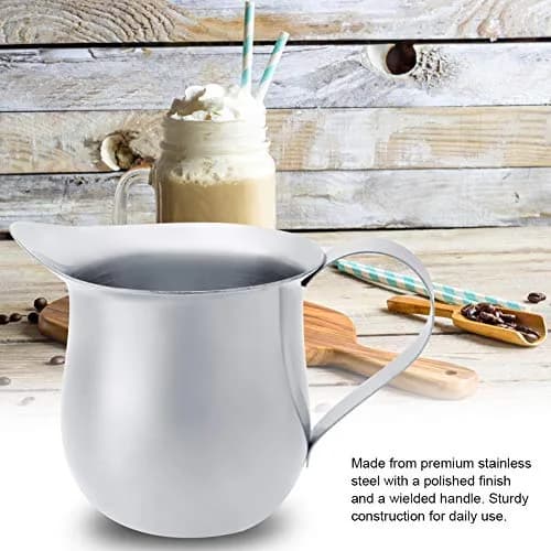 CHICIRIS Stainless Steel Milk Jug 90ml | Coffee Frothing Pitcher for Espresso Machines thumbnail 2