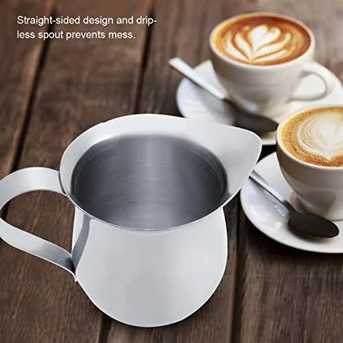 CHICIRIS Stainless Steel Milk Jug 90ml | Coffee Frothing Pitcher for Espresso Machines thumbnail 3