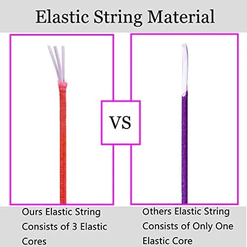 LUSTEMBER Rainbow Elastic Beading Cord 1mm (165 ft / 50 m) | Stretchy Jewelry Making Thread for Bracelets & Crafts thumbnail 2
