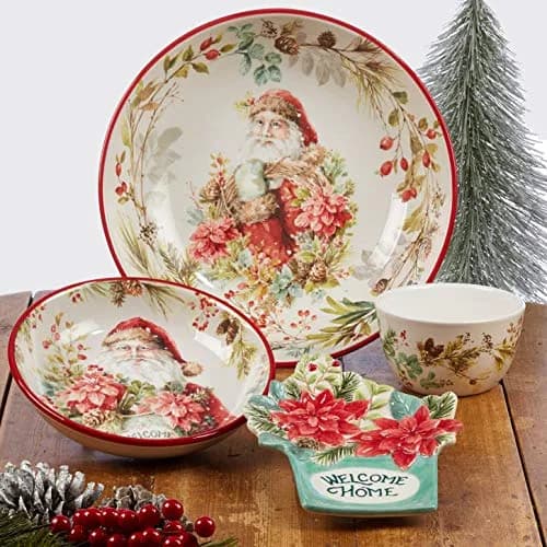 Certified International Christmas Story 22 oz Ceramic Bowls | Festive Holiday Serveware thumbnail 4