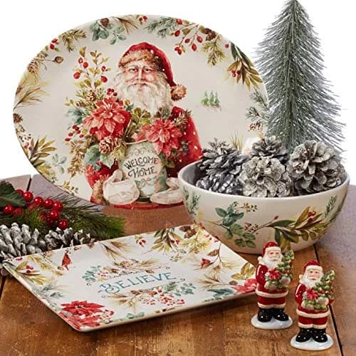 Certified International Christmas Story 11" Dinner Plates | Festive Santa Design, Large, Set of 4 thumbnail 5