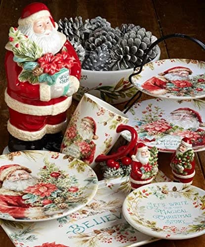 Certified International Christmas Story 11" Dinner Plates | Festive Santa Design, Large, Set of 4 thumbnail 2