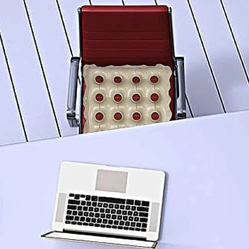 SUNSHINE-MALL Inflatable Seat Cushion 19x19 inch | Water & Air Adjustable, Lightweight for Wheelchair & Office Use thumbnail 5