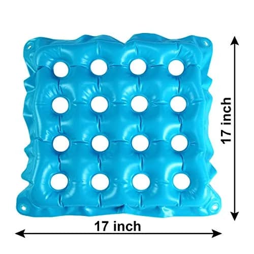 SUNSHINE-MALL Office Chair Cushions, air Cushion seat, sit Cushion, with air Vent, 19 inch, Blue | Ergonomic Seat Support for Office & Wheelchair thumbnail 4