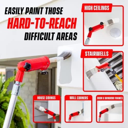 Colbent Multi-Angle Paint Brush Extender - High Ceiling Edger Tool, Extension Pole Attachments | 1-3 Inches Wide thumbnail 4