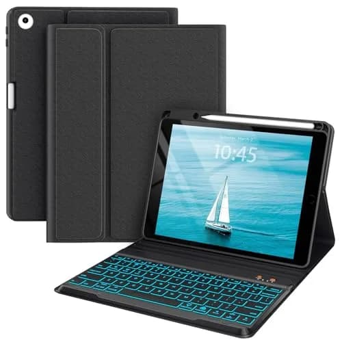 BLUTLOTUS Keyboard Case for iPad 5th/6th Gen 9.7 Inch | Wireless Backlit Detachable Keyboard thumbnail 1