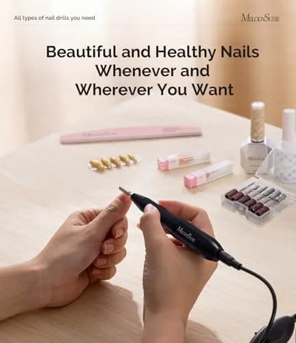 MelodySusie PC120I USB Nail Drill | 20,000 RPM, Portable Efile for Acrylic & Gel Nails thumbnail 7