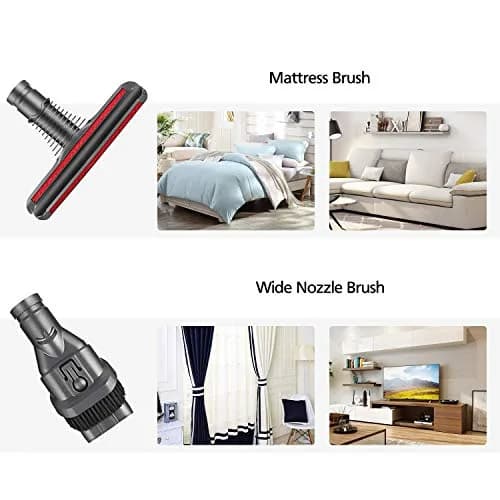 Garbage fighter Replacement Attachments Tools Brush Kit for Dyson V6 V7 V8 V10 DC24 DC33 DC35 DC44 DC58 DC59 DC62 DC74 | 4-piece vacuum accessory set thumbnail 5