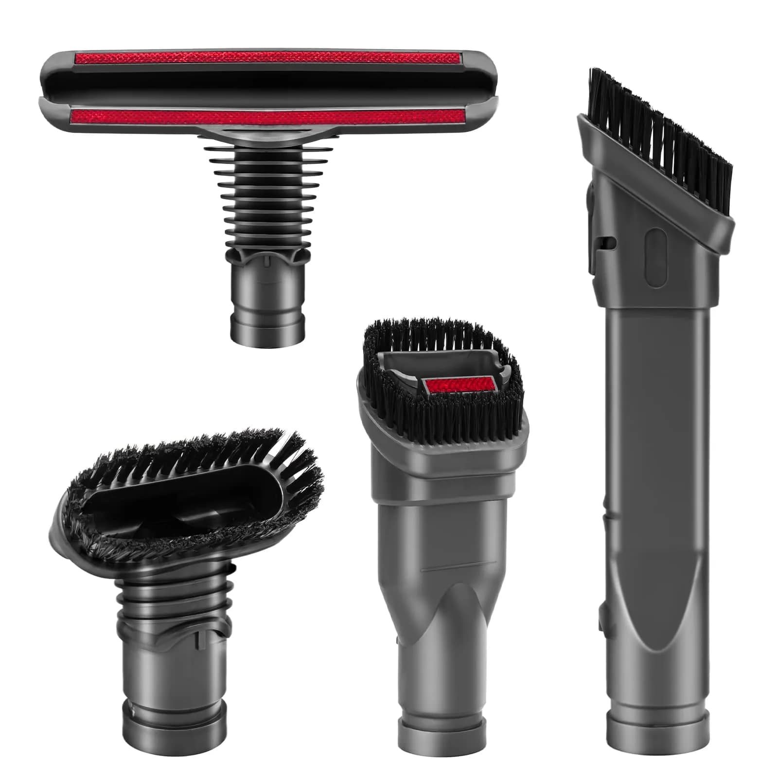 Garbage fighter Replacement Attachments Tools Brush Kit for Dyson V6 V7 V8 V10 DC24 DC33 DC35 DC44 DC58 DC59 DC62 DC74 | 4-piece vacuum accessory set - main product image