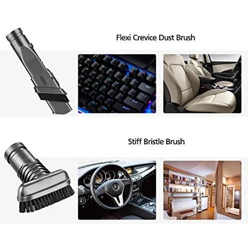 Garbage fighter Replacement Attachments Tools Brush Kit for Dyson V6 V7 V8 V10 DC24 DC33 DC35 DC44 DC58 DC59 DC62 DC74 | 4-piece vacuum accessory set thumbnail 4