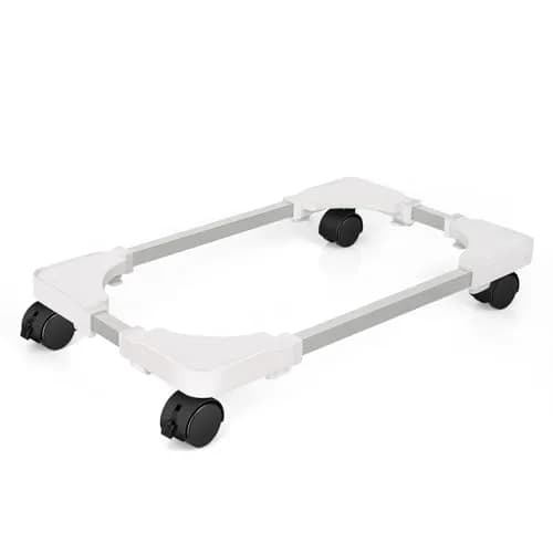 Liitrton Adjustable PC Stand for Most Towers | 360° Rotating, Non-slip, White thumbnail 1