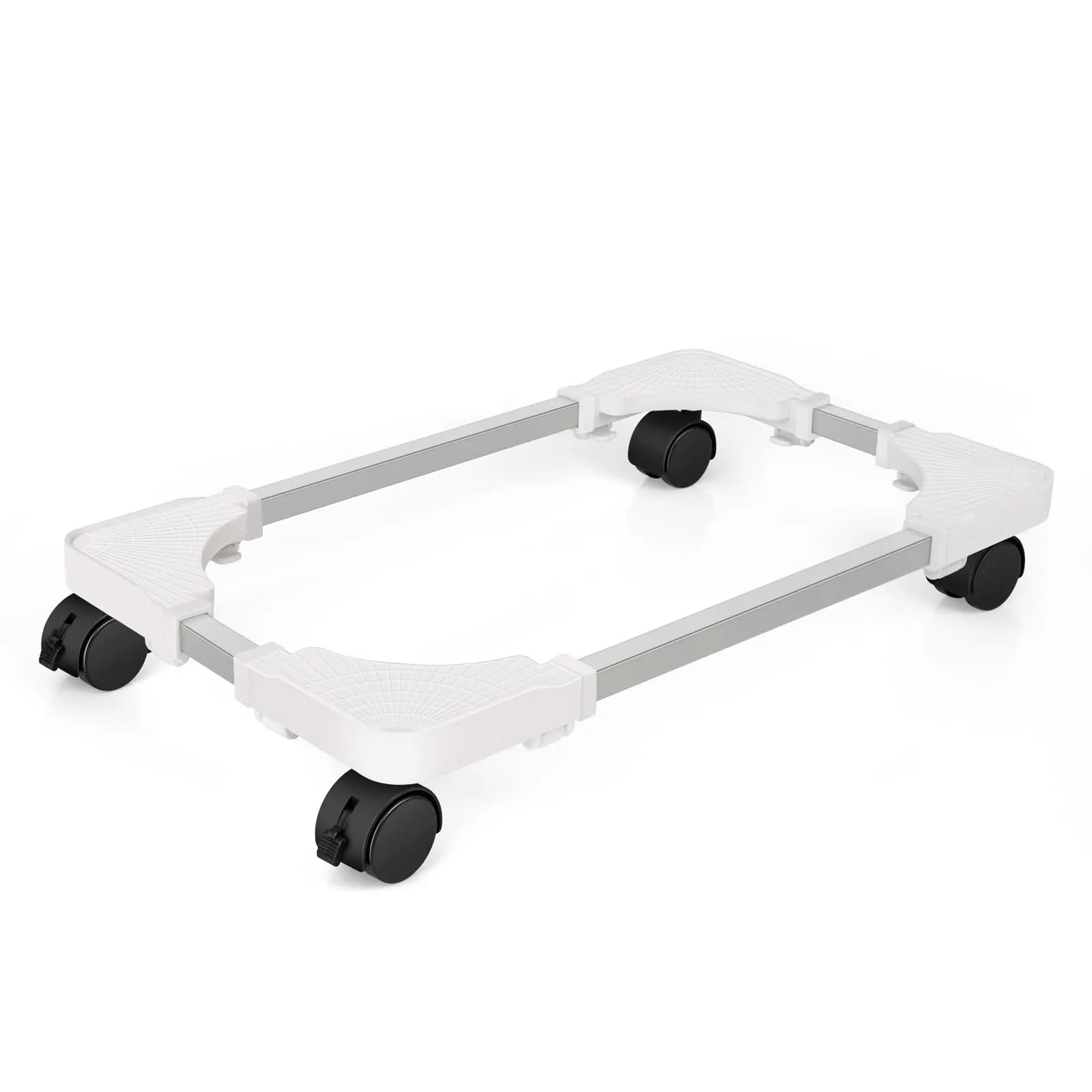 Liitrton Adjustable PC Stand for Most Towers | 360° Rotating, Non-slip, White