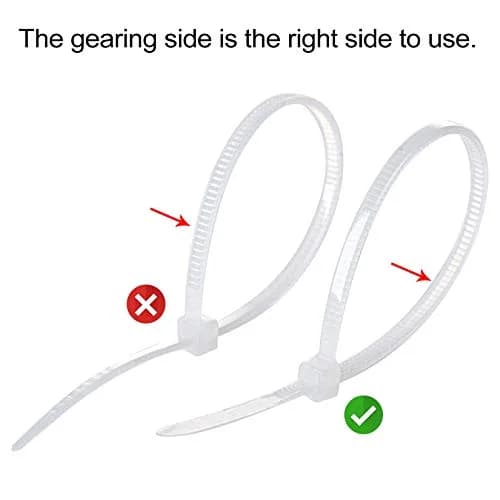 XHF White 100pcs Cable Tie Mounts with 8" Ties | Strong Adhesive Cable Management for Home & Office thumbnail 2