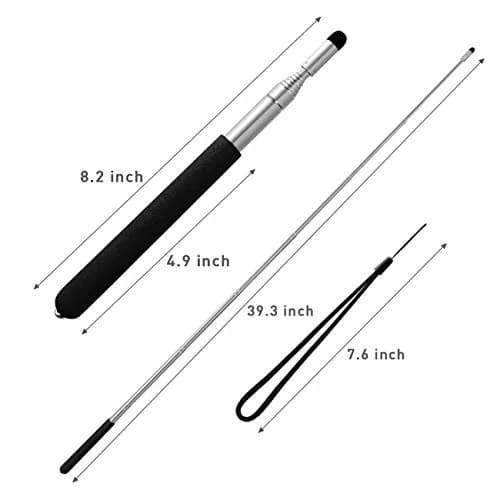 Kesoto 2 Pack Extendable Retractable Teacher Pointer Stick with Lanyard | Classroom & Presentation Tool thumbnail 2