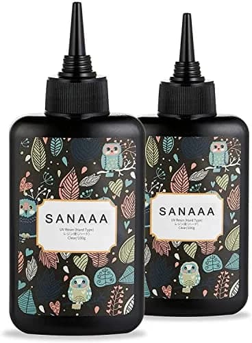 SANAAA Clear Hard Type UV Resin 200g (6.76 Fl Oz) | Professional Grade for DIY Jewelry Making thumbnail 1