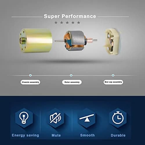 Greartisan DC 24V 100RPM Gear Motor High Torque Electric Micro Speed Reduction Geared Motor Eccentric Output Shaft 37mm Diameter Gearbox | All-Metal Gears & High Torque thumbnail 4