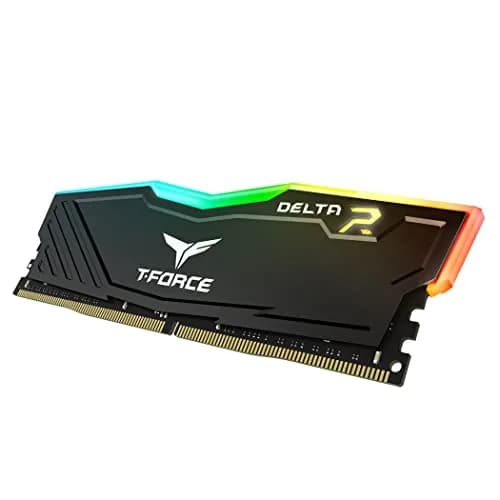 TEAMGROUP T-Force Delta RGB DDR4 16GB (2x8GB) 3600MHz CL18 Desktop Gaming Memory Module Ram Black | 16GB (2x8GB) 3600MHz CL18 thumbnail 6
