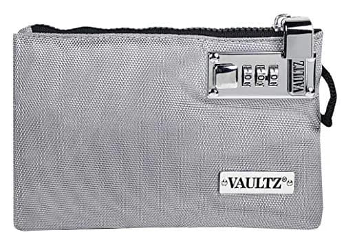 Vaultz Money Bag with Lock - 5 x 8 Inches | Secure Locking Accessories Pouch for Cash & Valuables thumbnail 1