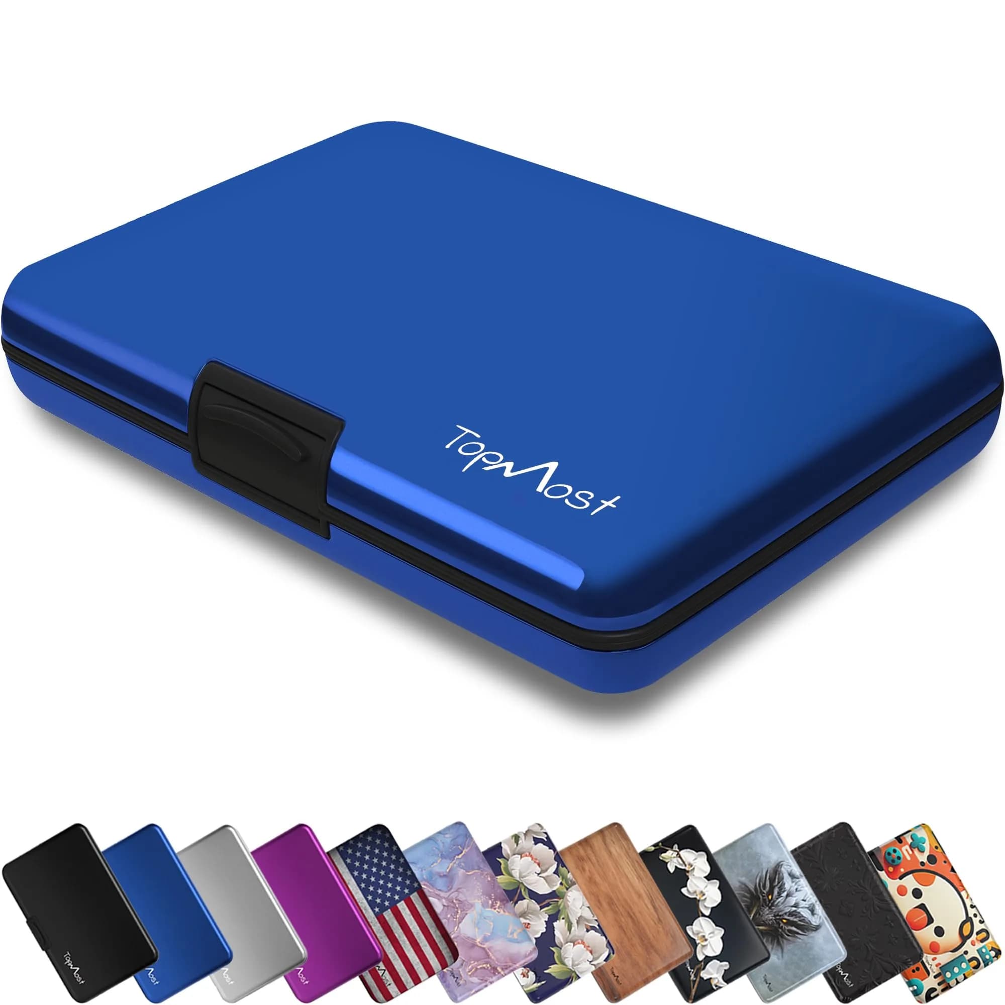 TopMost Aluminum Credit Card Holder, RFID Blocking Wallet for Women & Men | Compact, Stylish & Secure
