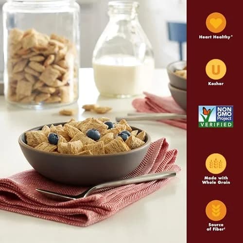 Post Shredded Wheat Big Biscuit Whole Grain Breakfast Cereal 425g (15 oz) | High Fiber, Non-GMO thumbnail 2