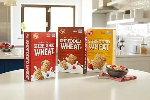 Post Shredded Wheat Big Biscuit Whole Grain Breakfast Cereal 425g (15 oz) | High Fiber, Non-GMO thumbnail 3