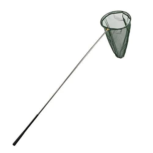 RESTCLOUD Professional Insect and Butterfly Net, 14" Ring, 59" Handle, Green | Extendable Bug Catching Tool thumbnail 1