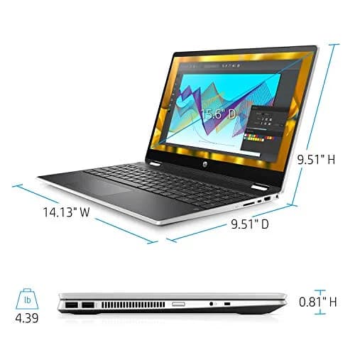 HP Pavilion 15.6" 2-in-1 Convertible HD Touchscreen Laptop |Intel Core i5-10210U|8GB DDR4|512GB SSD thumbnail 2