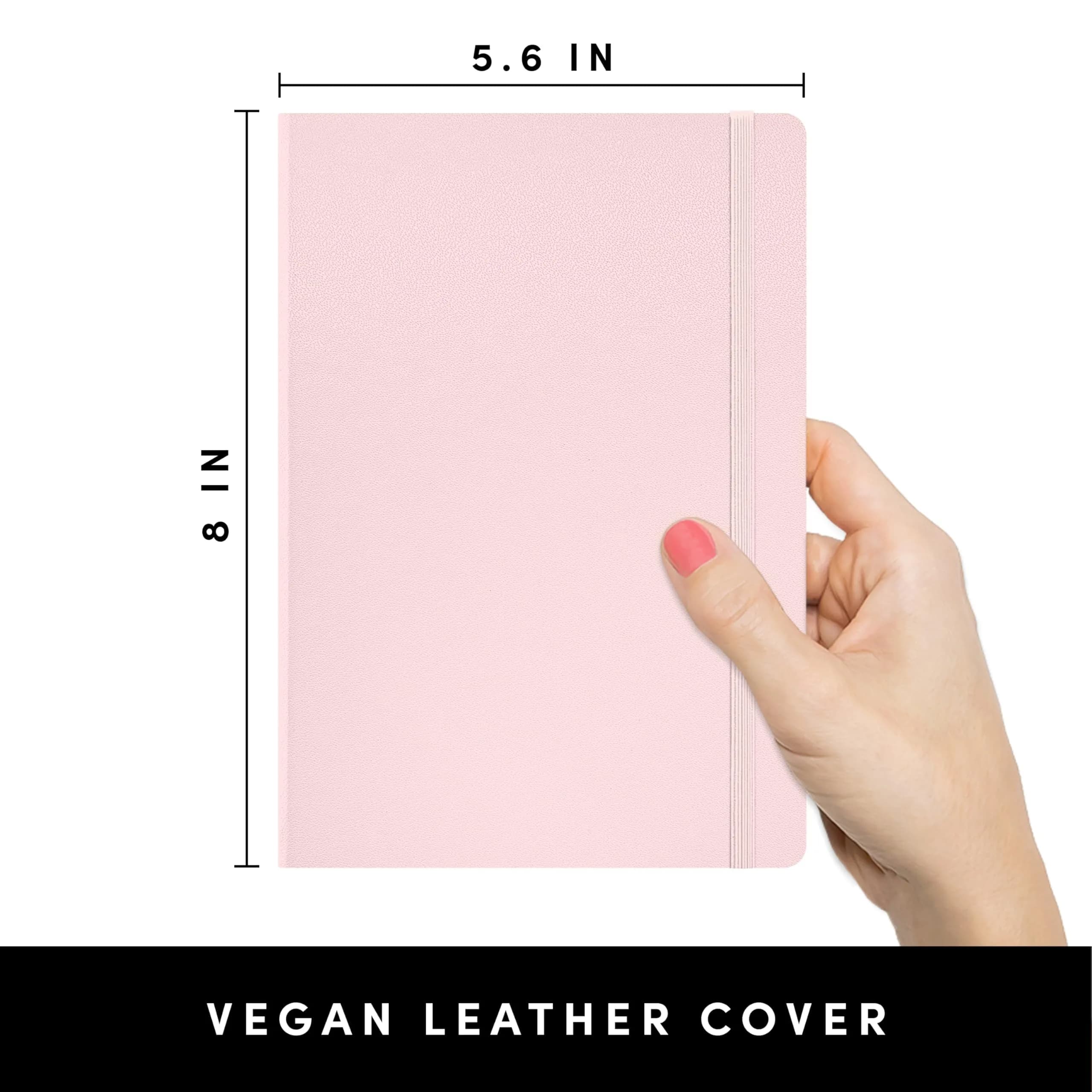 PAPERAGE Lined Journal Notebook, Hardcover, 5.6"x8", 160 Pages College Ruled | Premium Vegan Leather Notebook for Writing & Note Taking - main product image