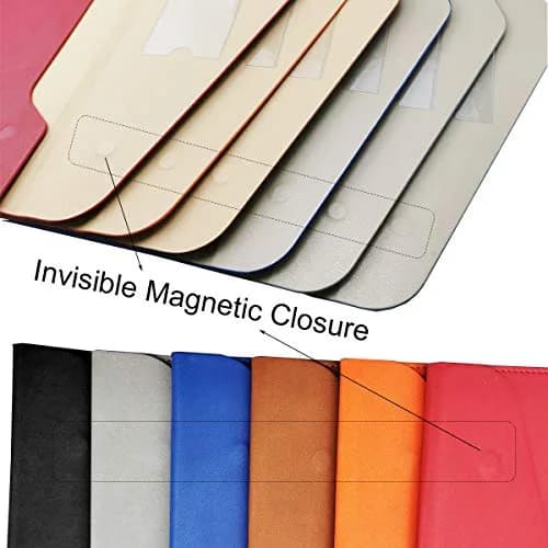 enyuwlcm PU Leather A4 File Folder Waterproof Document Holder Gray | Elegant & Large Capacity thumbnail 6
