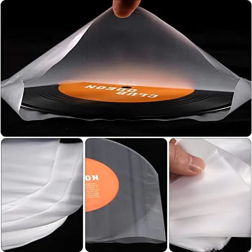 Facmogu 100PCS 10 Inch Anti-Static LP Inner Sleeves | Protect Your Vinyl from Dust & Scratches thumbnail 2